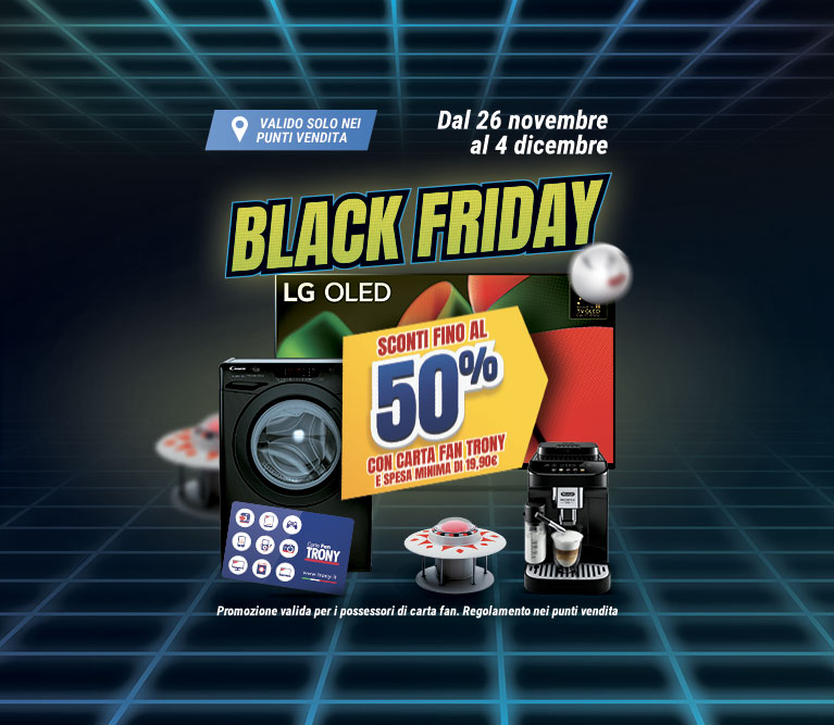 BLACK FRIDAY CARTA FAN, Sconti fino al 50%