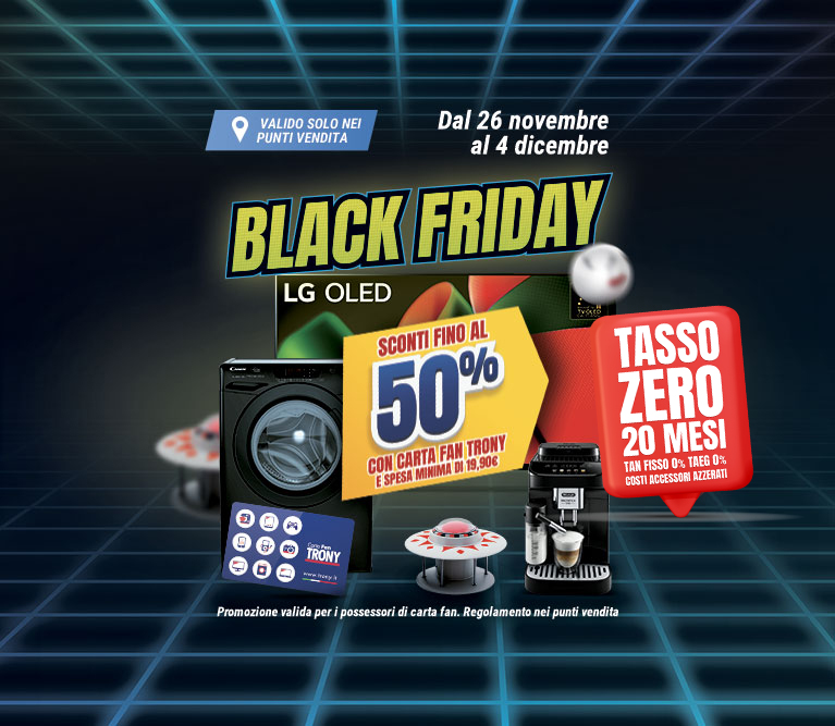 BLACK FRIDAY CARTA FAN, Sconti fino al 50%