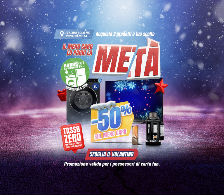 IL MENO CARO LO PAGHI LA META'!