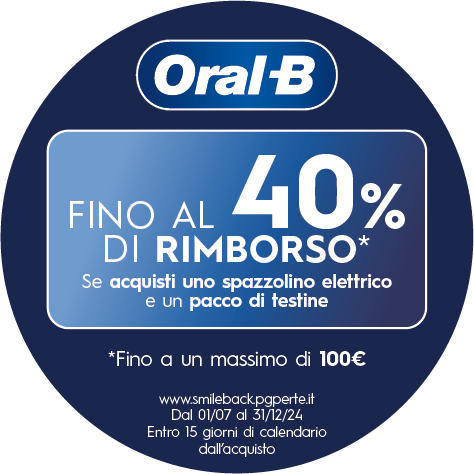 ORAL B TI RIMBORSA FINO AL 40%