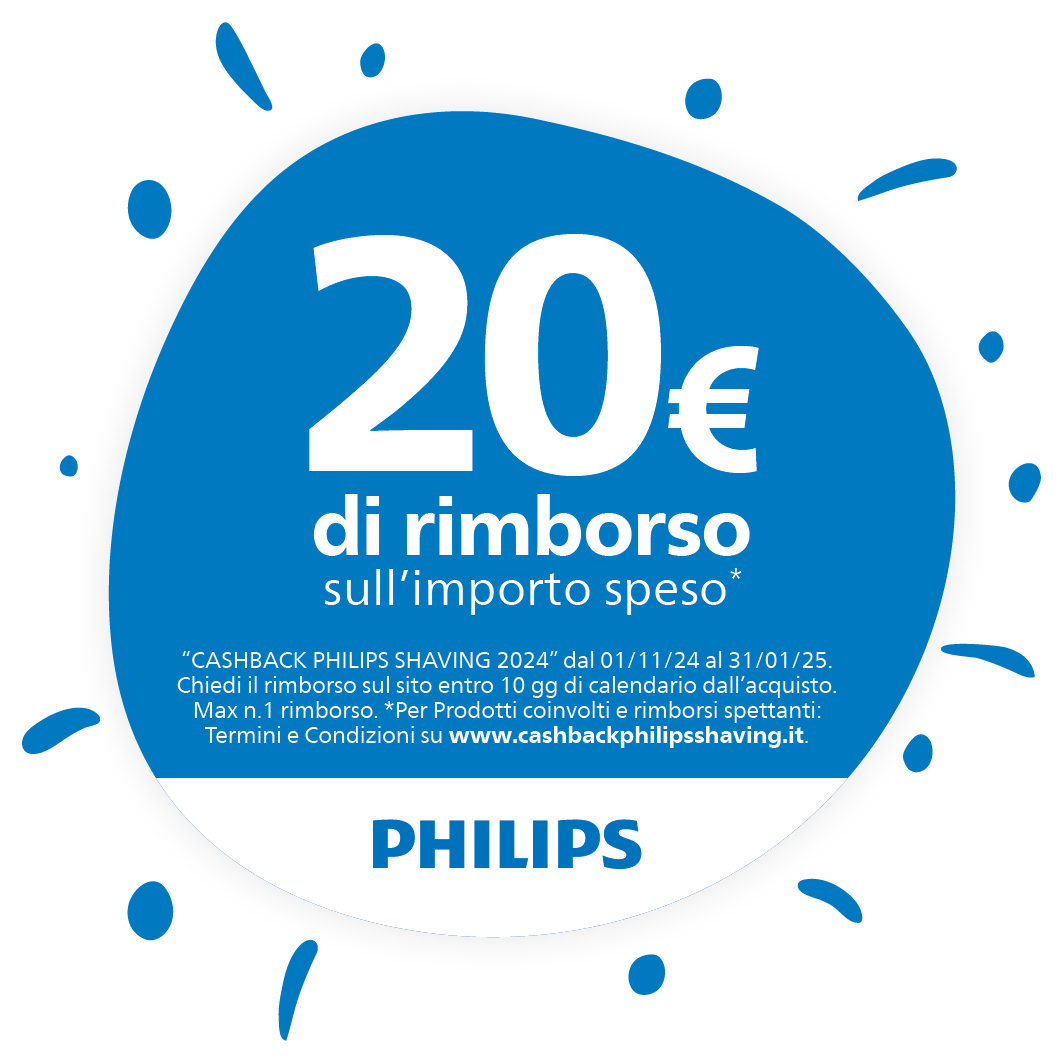 Philips 20€ di rimborso sull'importo speso