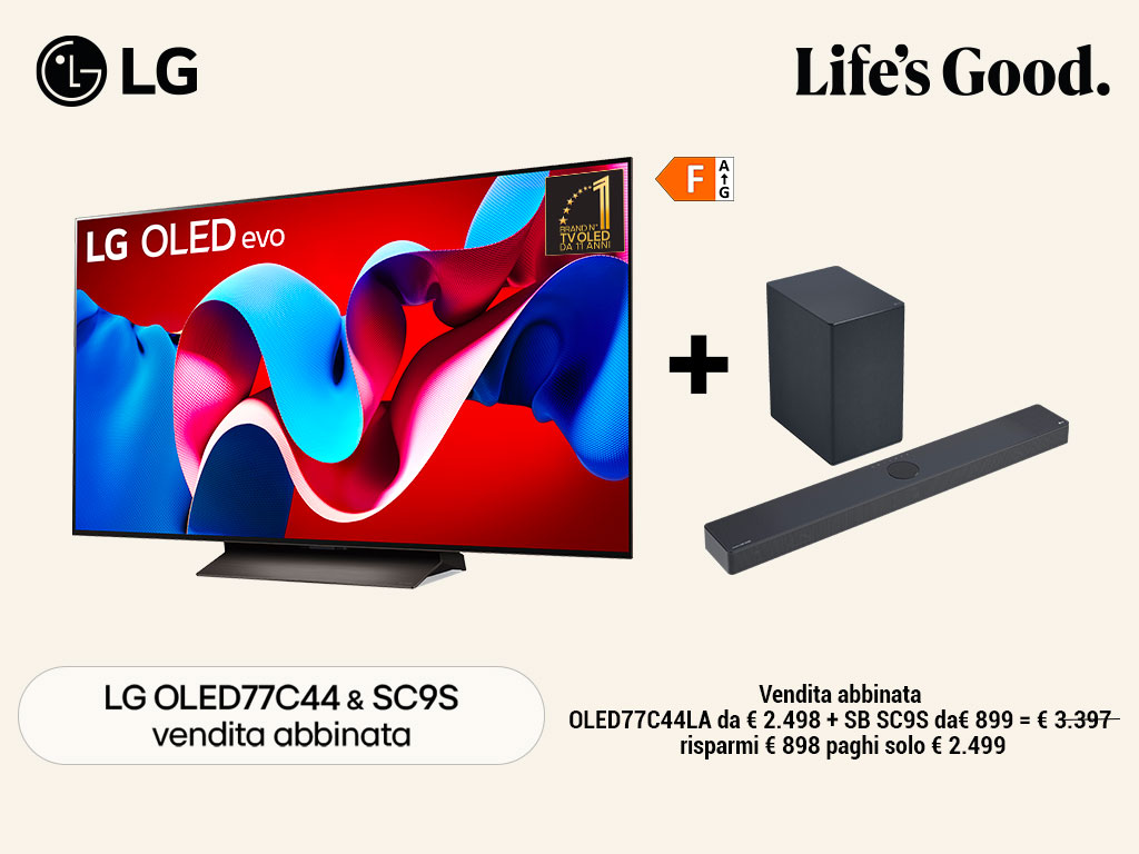 LG TV OLED77C44LA + Soundbar SC9S